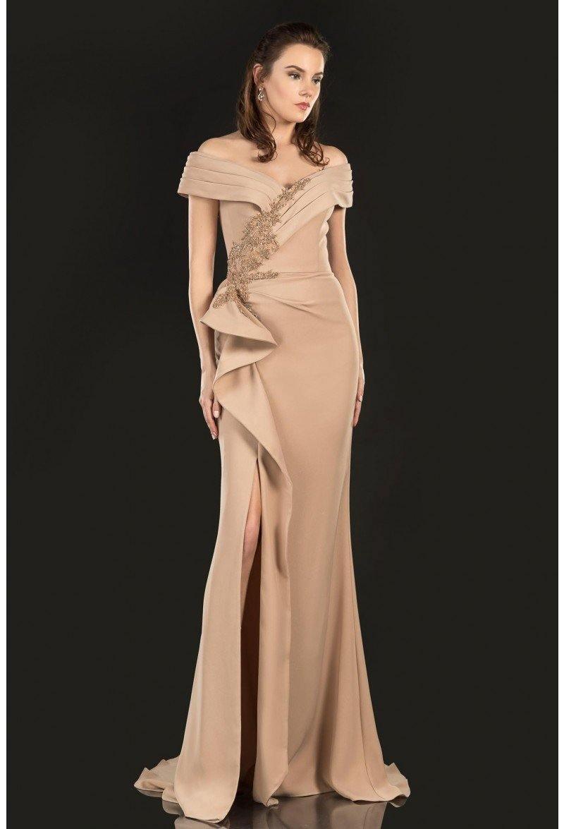 Terani Couture Off Shoulder Formal Long Dress 2021M2986 - The Dress Outlet