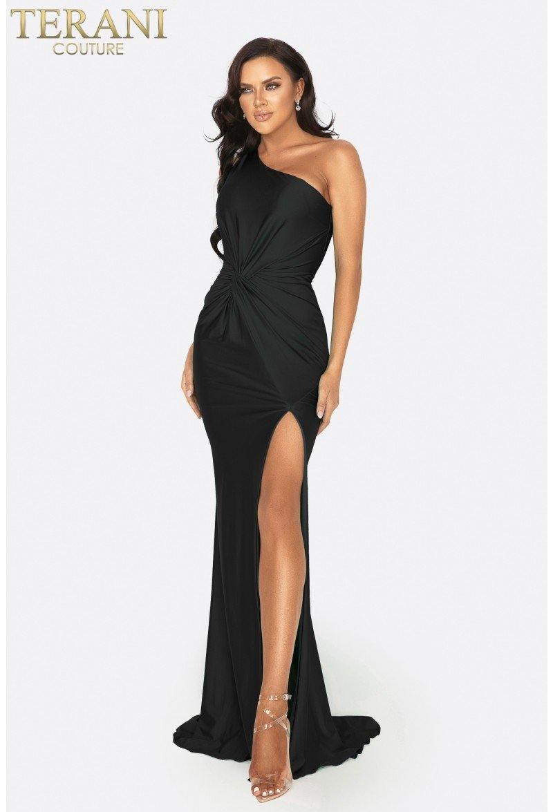 Terani Couture One Shoulder Long Prom Dress 2011P1066 - The Dress Outlet