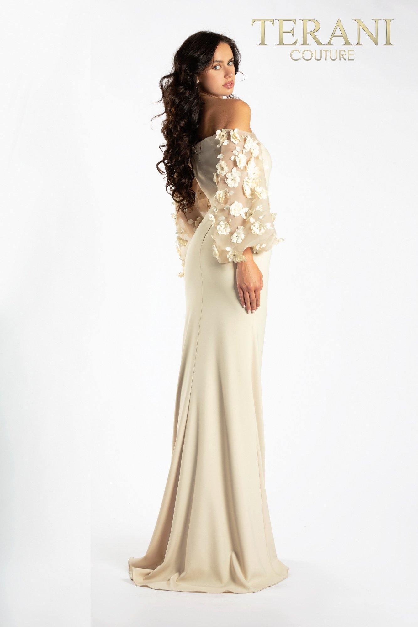 Terani Couture 1911E9128 Sand 4 Sale