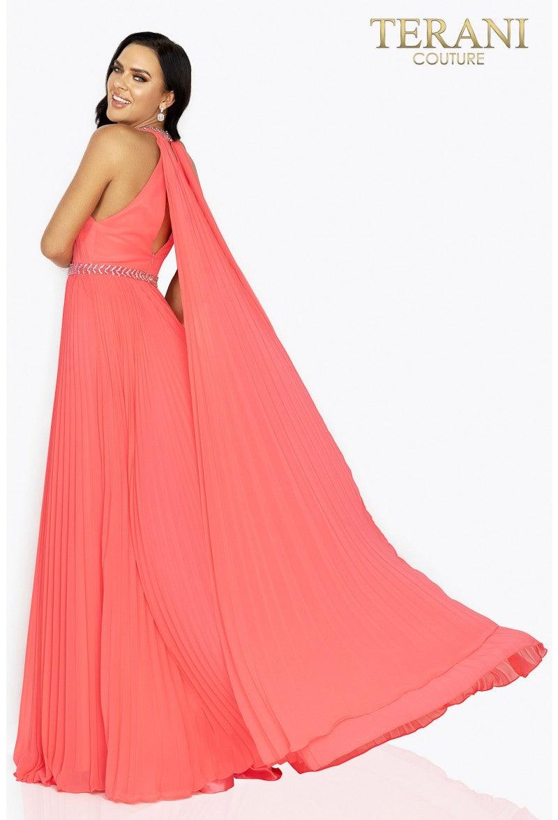 Terani Couture Prom Long Chiffon Dress Sale - The Dress Outlet