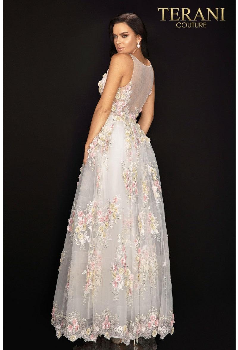 Terani Couture 2011P1171 Prom Long Floral Ball Gown