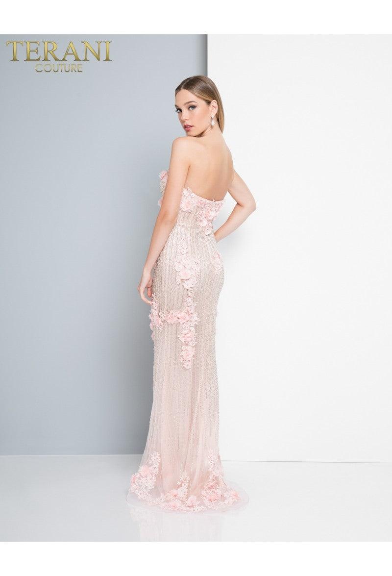 Terani Couture 1811P5508 Prom Long Strapless Dress
