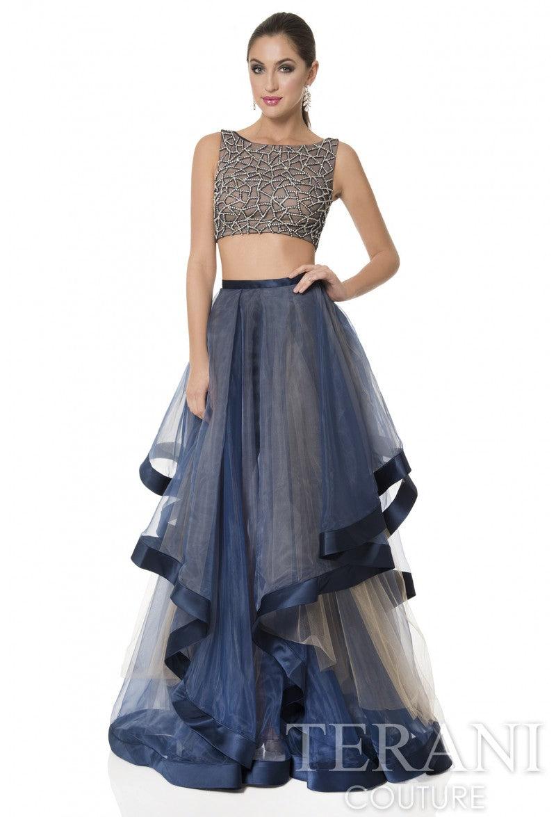 Terani Couture 1611P1369A Sexy Two Piece Prom Dress