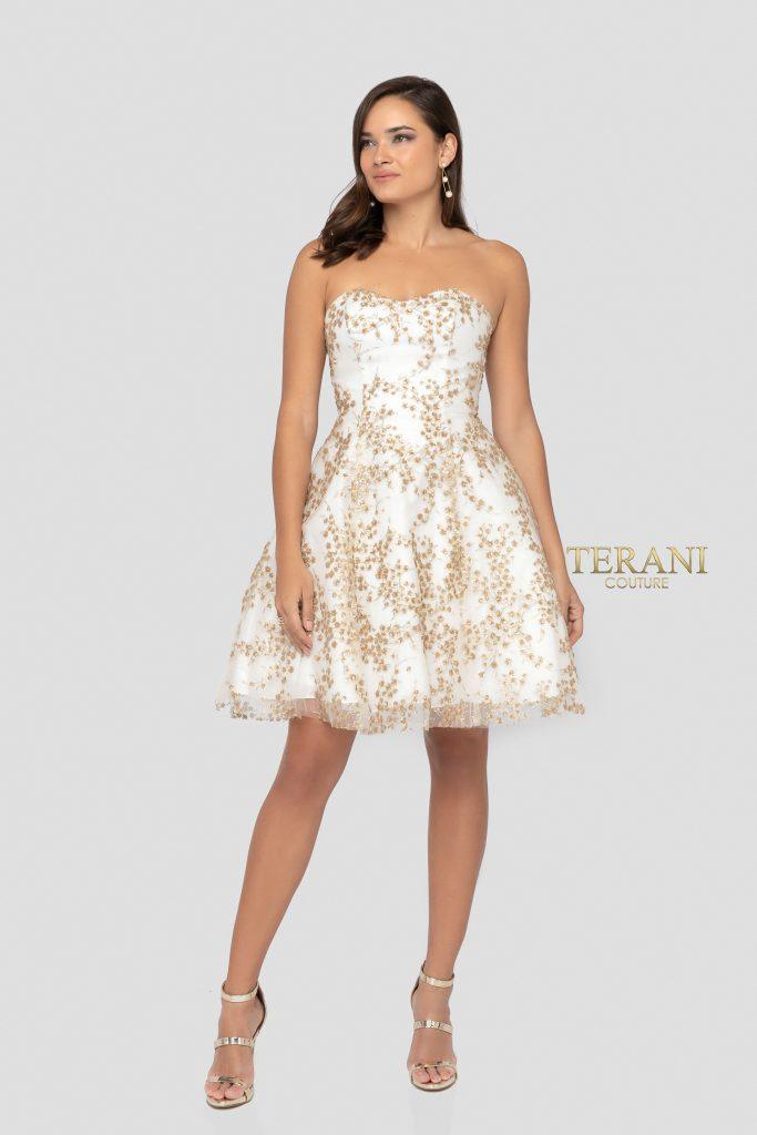Terani Couture Short Prom Cocktail Dress 1911P8073 - The Dress Outlet