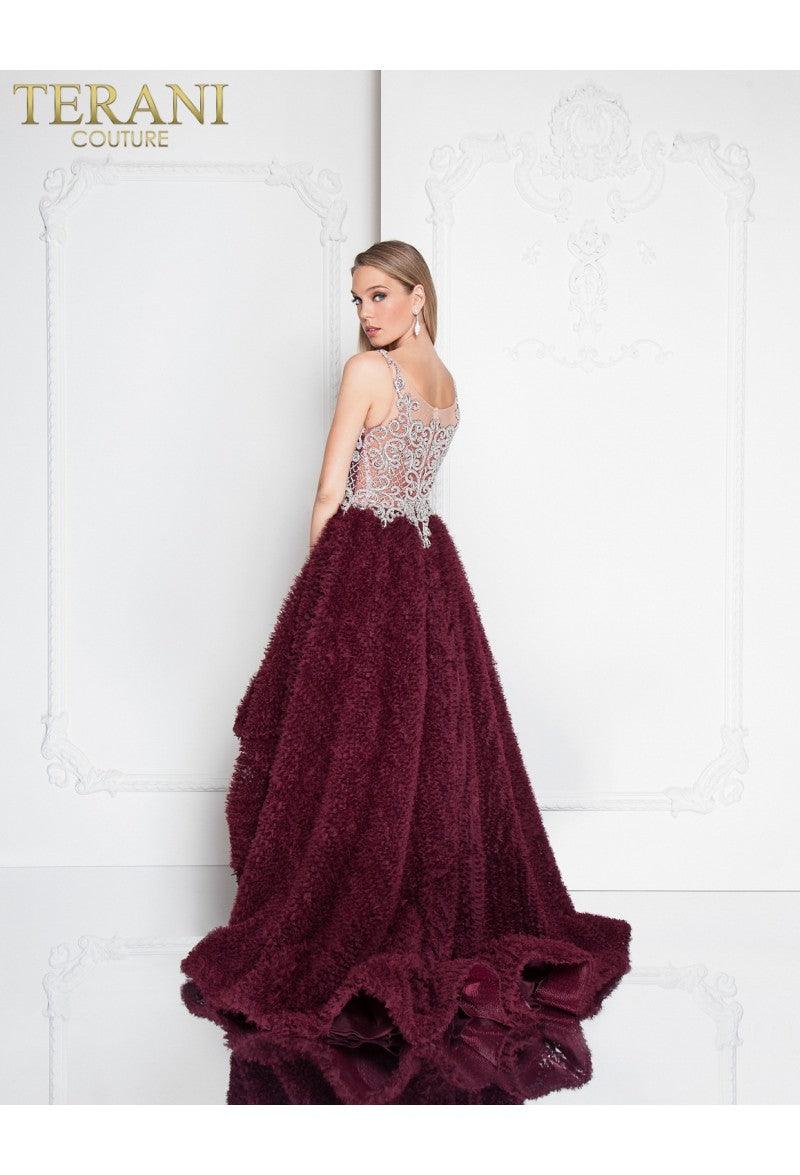 Terani Couture 1811P5796 Sleeveless High Low Prom Dress