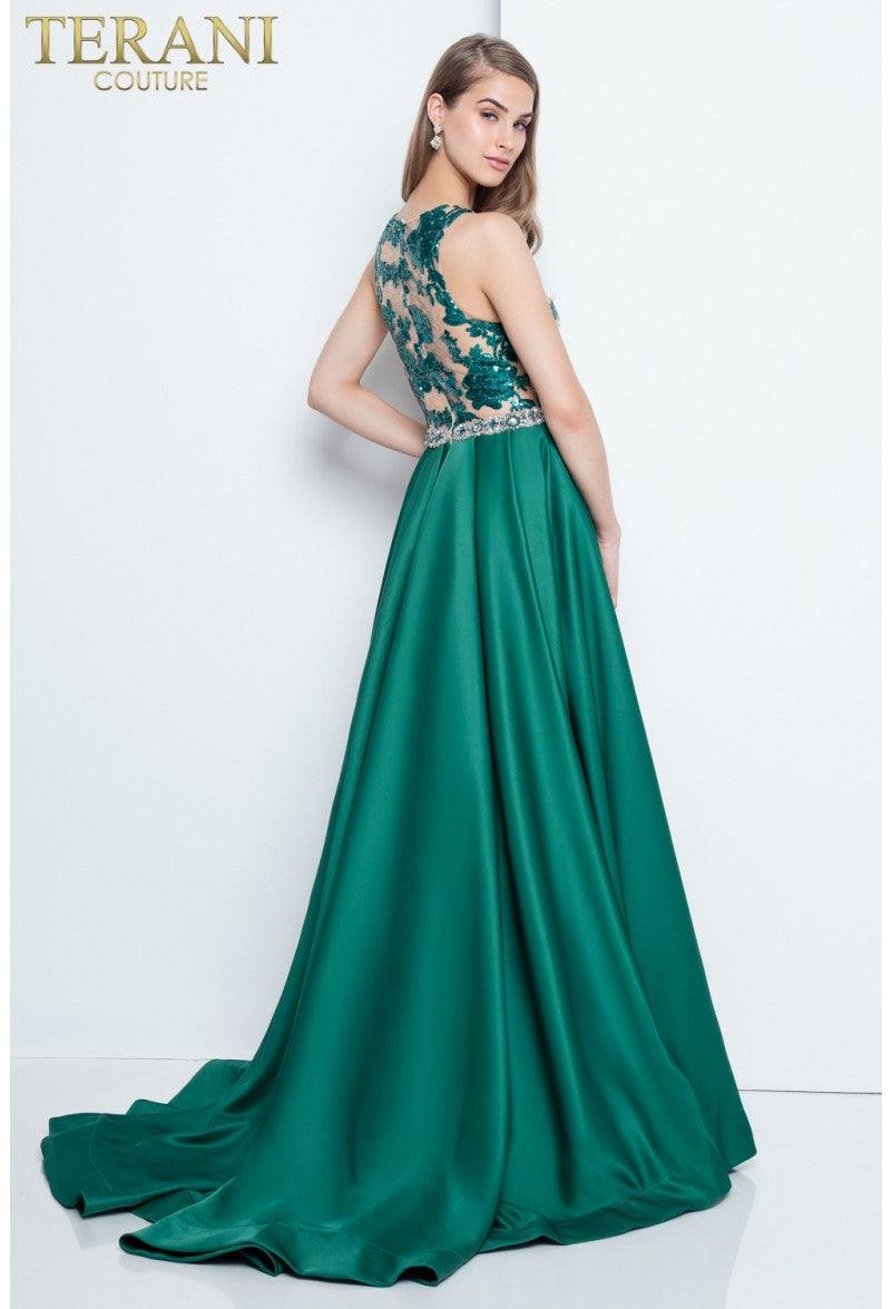Terani Couture 1812P5387 Sleeveless Long Prom Dress