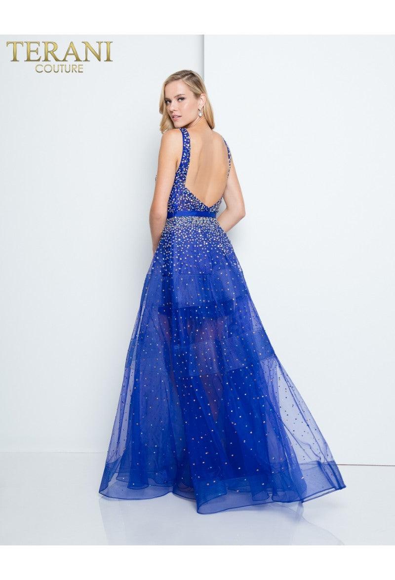 Terani Couture 1812P5853 Sleeveless Long Prom Dress