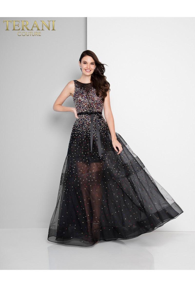 Terani Couture 1812P5853 Sleeveless Long Prom Dress