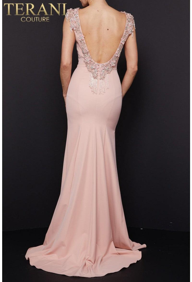 Terani Couture 1911E9601 Sleeveless Long Prom Dress