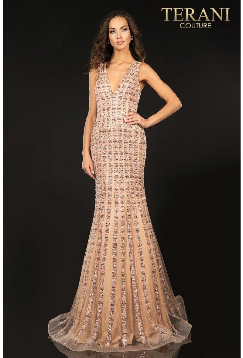 Terani Couture 2012P1285 Sleeveless Long Prom Dress