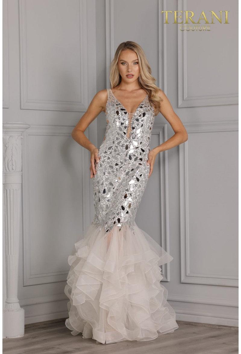 Terani Couture 2111P4198 Sleeveless Long Prom Dress