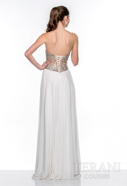 Terani Couture Strapless Long Prom Dress 151P0036A - The Dress Outlet