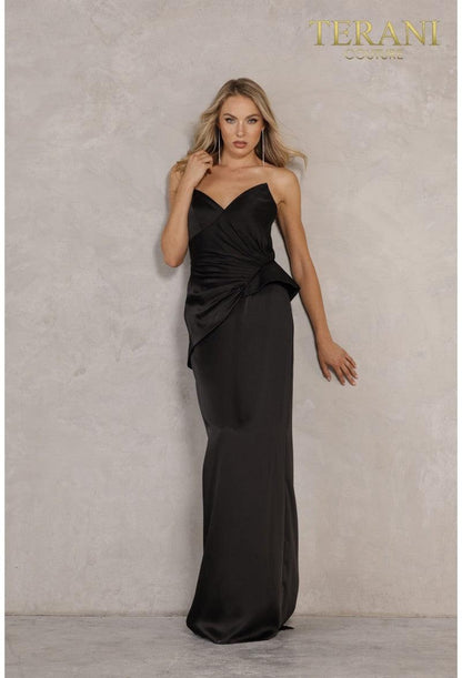 Terani Couture Strapless Long Prom Dress 2111P4066 - The Dress Outlet