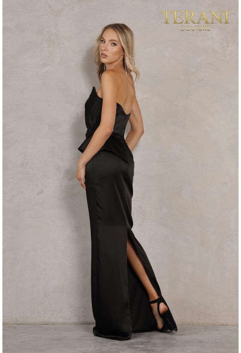 Terani Couture 2111P4066 Strapless Long Prom Dress