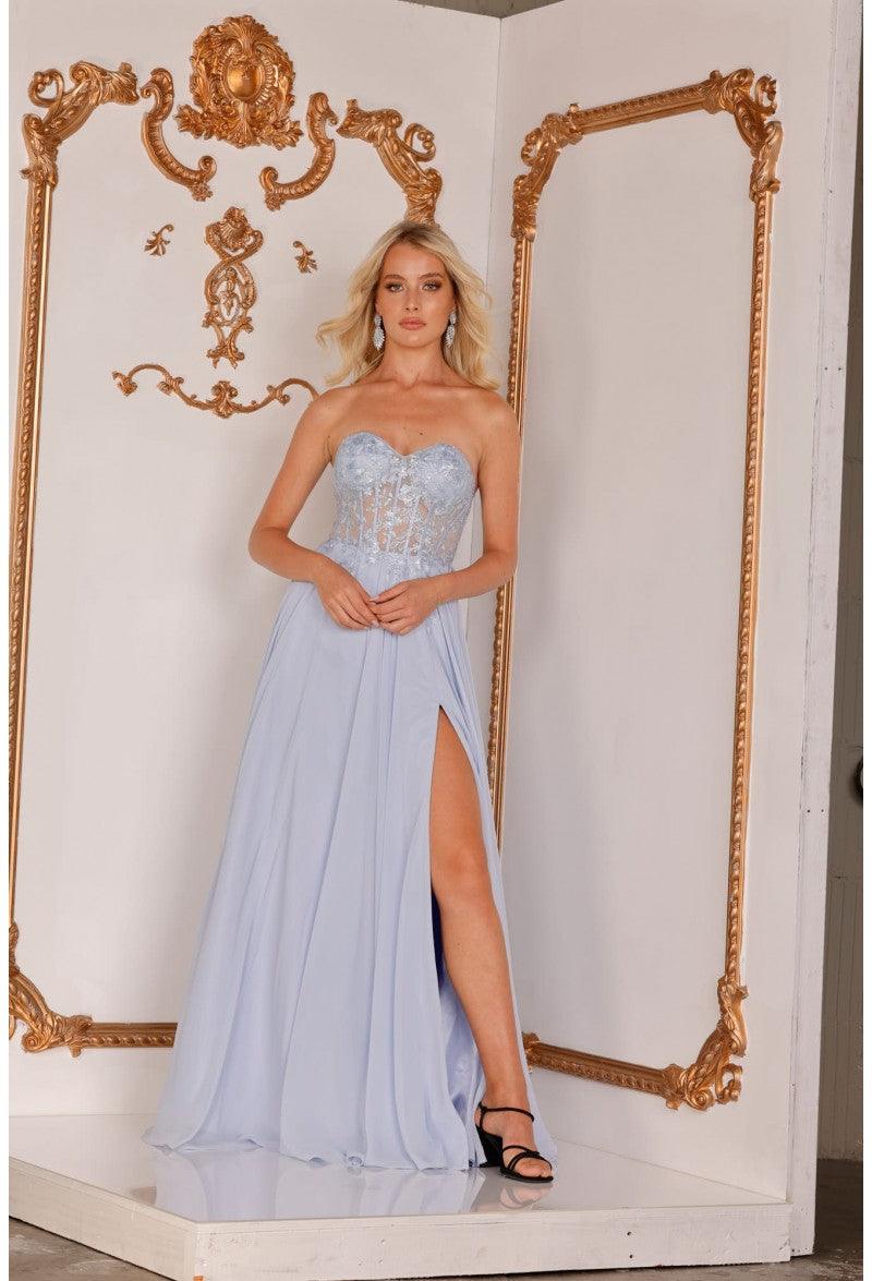 Terani Couture Strapless Long Prom Dress 2215P0026 - The Dress Outlet