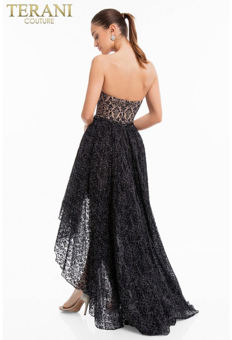 Terani Couture 1822C7047 Strapless Prom Dress