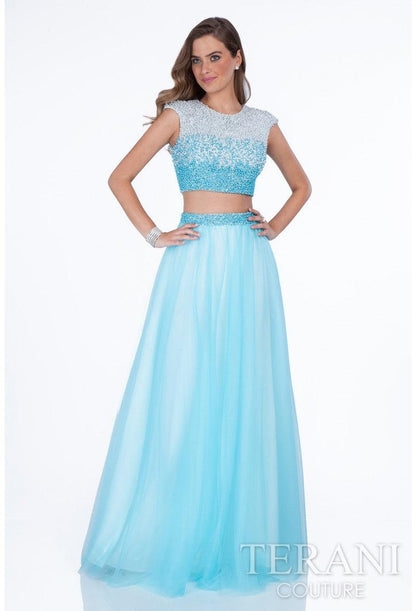 Terani Couture Two Piece Long Prom Dress 1611P1352A - The Dress Outlet