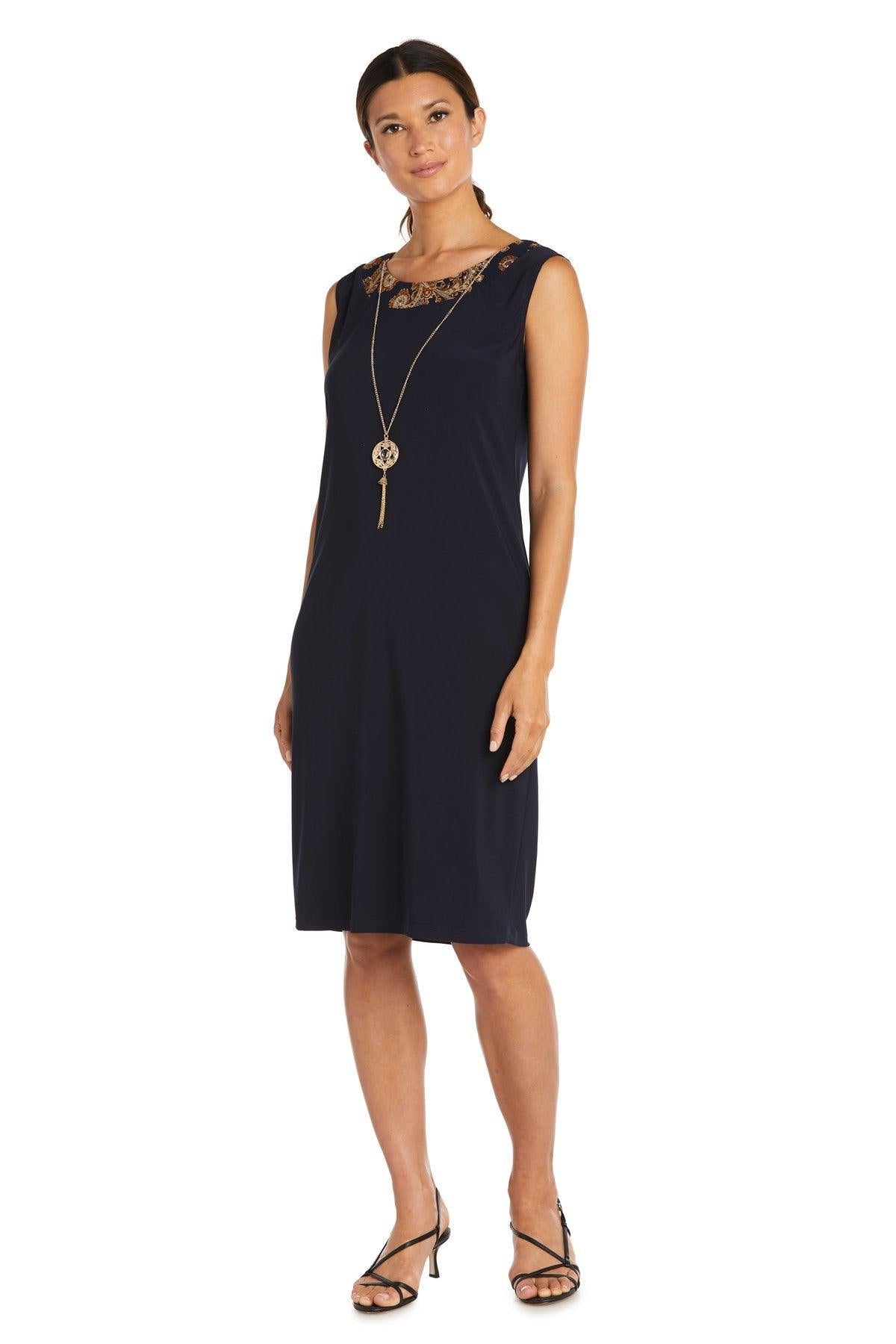 Two-Piece Printed Jacket and Dress Set Petite Sale - The Dress Outlet