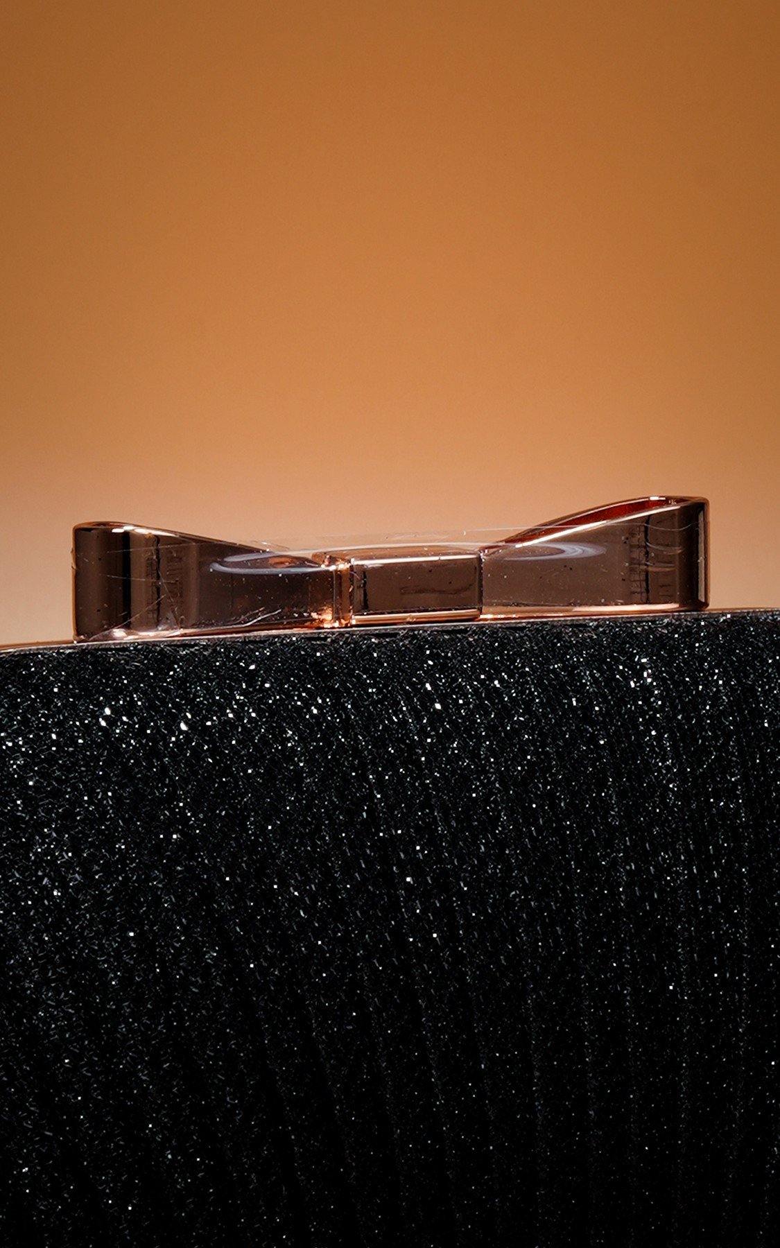 Wedding Clutch Evening Bag Pleated Satin Metal Clasp