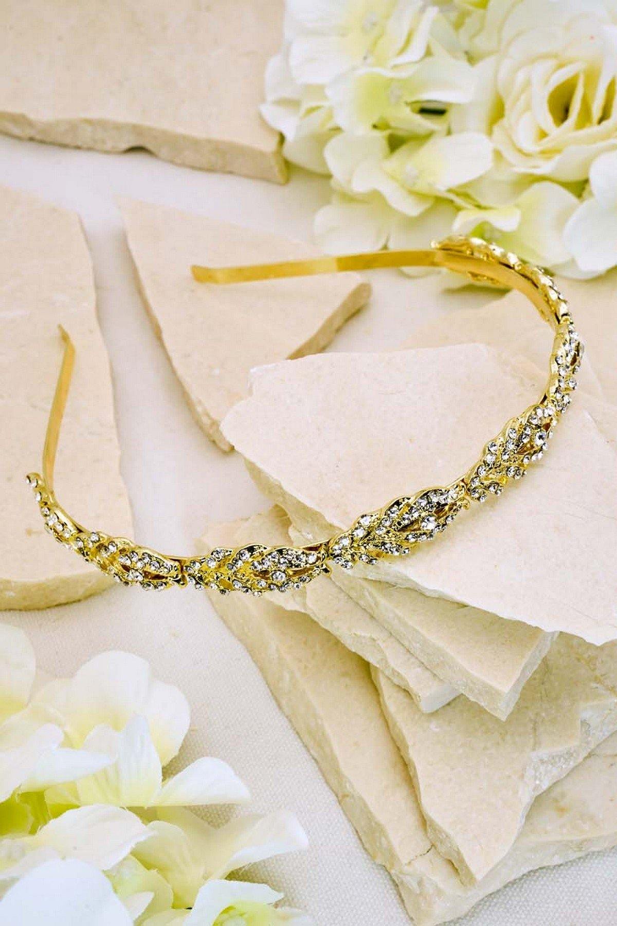 Wedding Crystal Headband Bridal Hair Accessories - The Dress Outlet