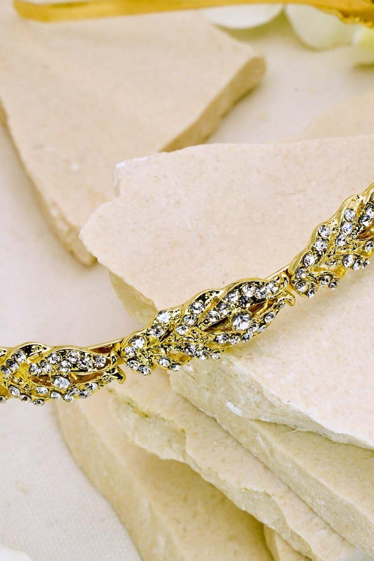 Wedding Crystal Headband Bridal Hair Accessories - The Dress Outlet