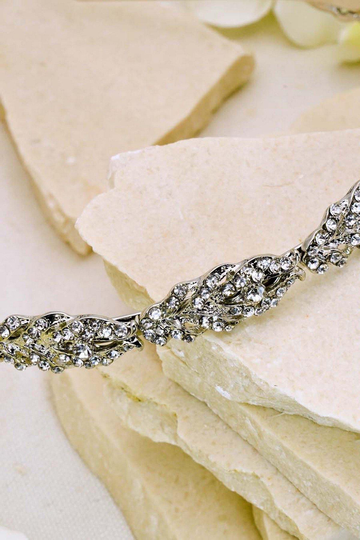 Wedding Crystal Headband Bridal Hair Accessories - The Dress Outlet