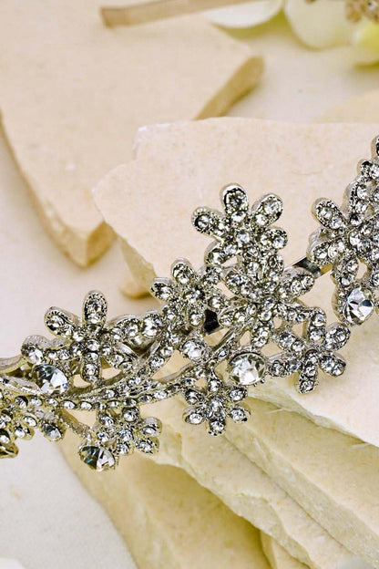 Wedding Headband Clear Crystal Garden Inspired - The Dress Outlet