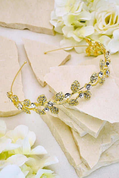 Wedding Headband Floral Style Bridal Headpiece - The Dress Outlet