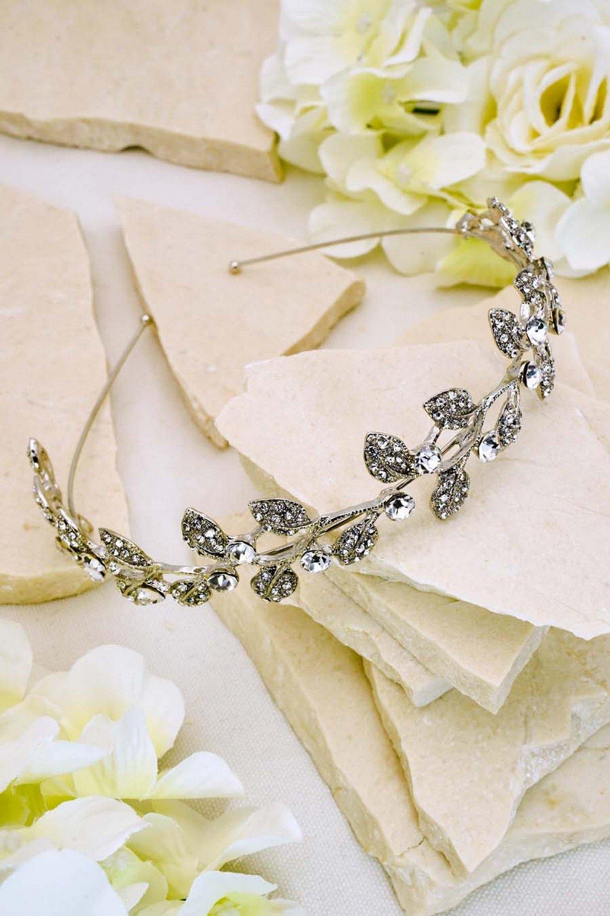 Wedding Headband Floral Style Bridal Headpiece - The Dress Outlet