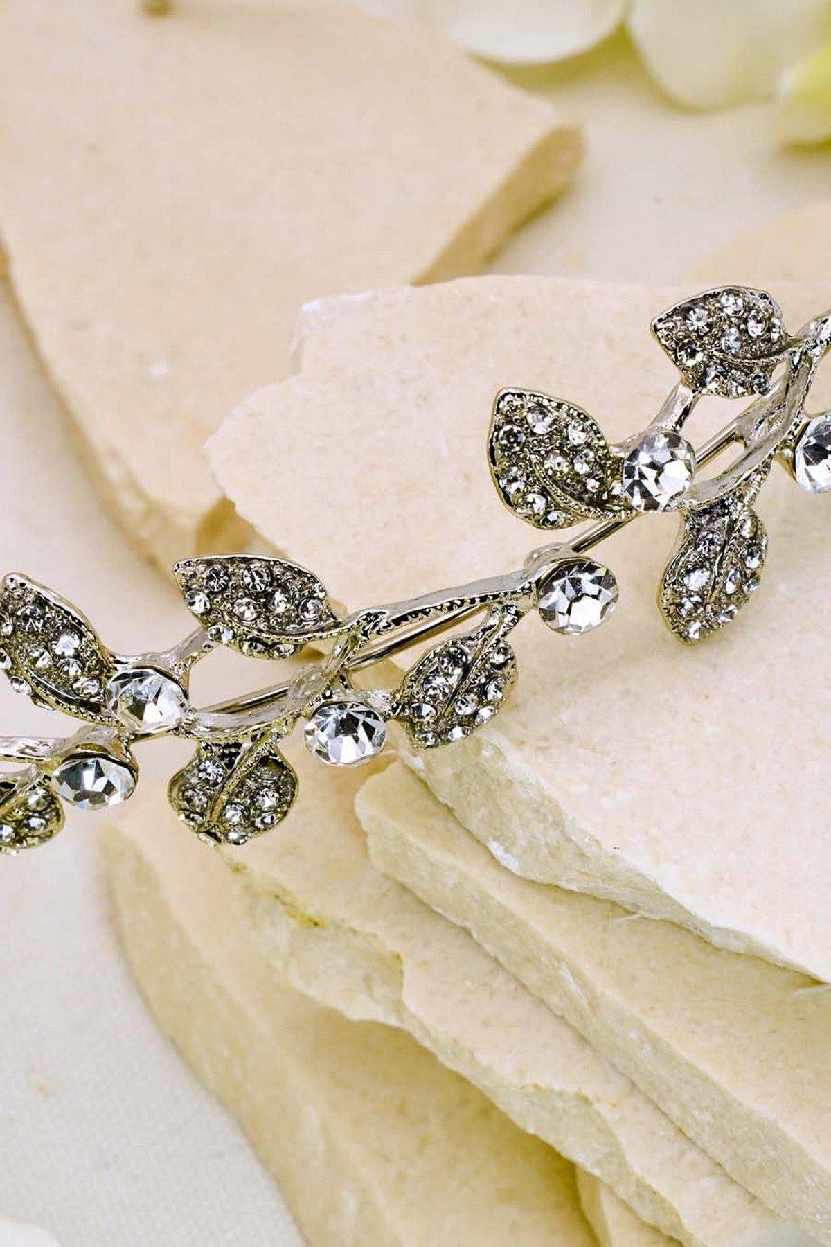 Wedding Headband Floral Style Bridal Headpiece - The Dress Outlet
