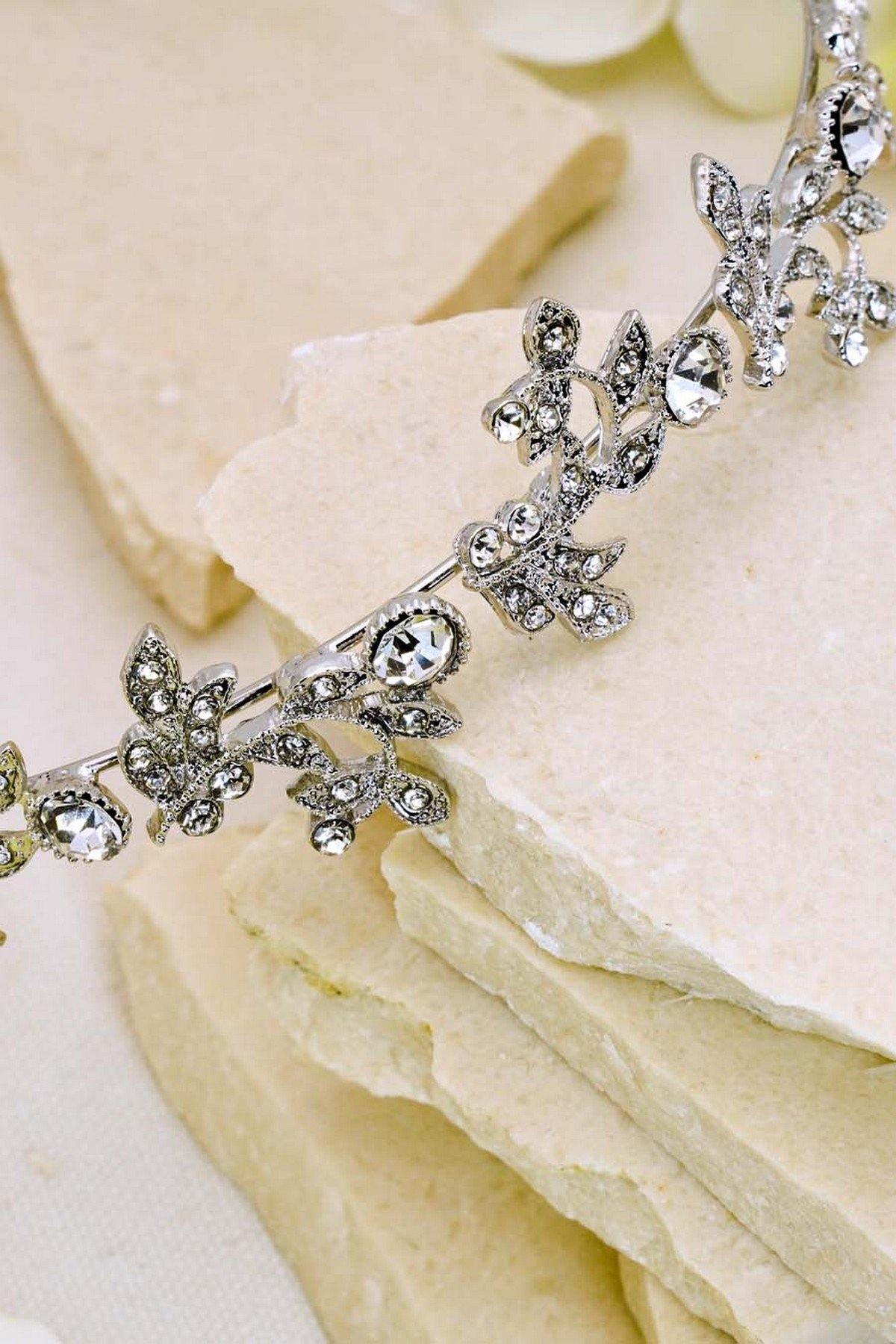 Wedding Headband Rhinestone Embellished Headpiece