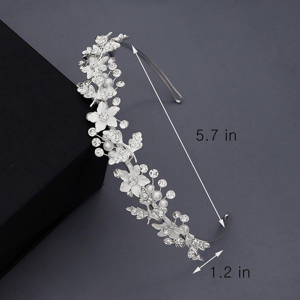 Wedding Headband Rhinestone Minimalist Bridal Headpiece - The Dress Outlet